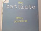 Franco Battiato - 1972 Fetus Pollution Vinyl Album LP Italy 1st Press 1979