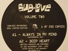 SUB-LOVE VOLUME TWO - 4 TRACK 1993 HARDCORE - SUBLOGIC SLRV015 RARE 250 COPIES