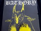 BATHORY YELLOW GOAT SWEDEN 1ST PRESS PENTAGRAM + CROSS BLACK MARK LABEL RARE LP