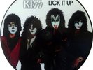 KISS 'Lick It Up' rare promo picture-disc vinyl LP, MAKE UP SLEEVE