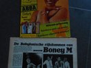 poster boney m , clippings belge et francais