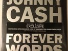 JOHNNY CASH THE MUSIC FOREVER WORDS LP WHITE VINYL LITHO OF HANDWRITTEN LYRICS