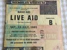 Live Aid ticket Wembley 13/07/85 Bowie U2 Queen #8473
