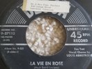 La Vie En Rose  Louis Armstrong  45 RPM Decca Label