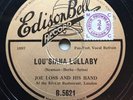 JOE LOSS & HIS BAND - ‘LOU’SIANA LULLABY’ 1933 GOLD LABEL EDISON BELL WINNER 78