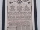GLASTONBURY FESTIVAL 1986*ORIGINAL*POSTER*AD*FRAMED*FAST WORLD SHIP
