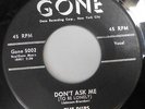 DUBS 45 Don't ask me to be lonely / Darling GONE VG++ Doowop kz511