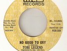 TOBI LEGEND LARK No Good To Cry MALA PROMO DETROIT  NORTHERN SOUL 45