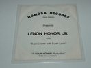 Modern Soul/Boogie 45-LENON HONOR, JR-Super Lovers-HOMOSA-Rare w/Sleeve NM-