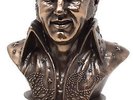 Elvis Presley The King Small Statue Bust Bronze Finish Gift Ornament Head 18cm