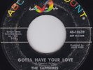 Northern Soul--THE SAPPHIRES--Gotta Have Your Love / Gee I'm Sorry Baby--