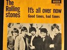 ROLLING STONES It's All Over Now / Good Times Bad Times Denmark 1964 45 + PS 7