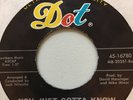 Karen Verros “You Just Gotta Know My Mind” Dot 45-16780 HEAR Jack Nitzsche
