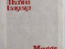 New Wave 45 MUGGS Machine Language WCS VG+ picture sleeve HEAR