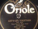 Oriole 78 RPM Dixie Jazz Band - Let's Get Together 1507 V/V+