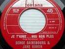 JANE BIRKIN & SERGE GAINSBOURG Canada 45 JE T'AIME MOI NON PLUS / JANE B. CT264