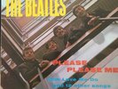 THE BEATLES PLEASE PLEASE ME GOLD STEREO LABEL WHITE MARBLE COLOURED VINYL MINT-