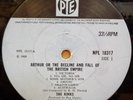 THE KINKS ARTHUR OR THE DECLINE AND FALL OF UK MONO PYE LP NPL18317 INSERT CLIP
