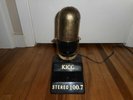 VINTAGE ORIG. KICG 100.7 IOWA CITY IA STATION PROMO MICROPHONE ADVERTISING RADIO