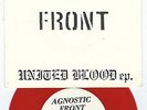 Punk Hardcore Oî Agnostic Front LAST WARNING No one rules / United blood ? 1989