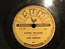 CARL PERKINS   -   BOPPIN' THE BLUES   /  ALL MAMA'S CHILDREN  78 VG+  SUN   243
