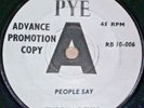 RARE 45 UK 60s Groovy Pop  DEMO People Say / Girls Can Tell  - THE DIXIE CUPS