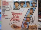 Return Of The Seven Elmer Bernstein vinyl LP UAL4146 signed by 4