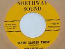 Rare Surf 45 Tom Carter & The Ramrods Flying Saucer Twist Northway Sound Mint