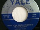 Rare 1961 Female Teen Doo Wop YALE239 45 Adrienne Allen WHEN LOVE COMES KNOCKING