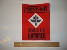 Manowar - Sign of the hammer - gestickter Back-Patch - Größe ca. 20 x 27 cm