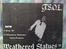 T.S.O.L. Weathered Statues mini promo poster Jack signed RARE Damned D.I. D.O.A.