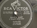 Eartha Kitt - 78rpm single 10-inch – RCA Victor #20-5502 Santa Baby