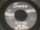 Link Wray & Raymen 45 SWAN 4261 Ace of Spades 1966 Grunge Garage EX