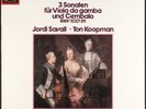 JORDI SAVALL - Bach - 3 Sonaten fur Viola da Gamba und Cembalo - LP