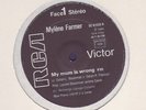 MAXI 45rpm PROMO Mylene Farmer My mum is wrong maman a tort 1984