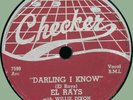 EL RAYS (aka DELLS) Darling I Know / Christine 78rpm Checker 1954 doo-wop clean