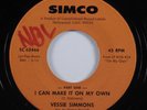 70s Soul Disco 45 VESSIE SIMMONS I Can Make It On My Own SIMCO HEAR