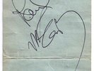 FAB AUTOGRAPH SIGNED IN BIRMINGHAM PAUL McCARTNEY BEATLES WINGS TOUR SEPT 1975