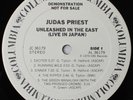 Judas Priest   Unleashed In The East Live Japan  1979 White Label Promo   SUPERB