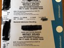 2 STANDING Britney Spears Piece of Me Concert Tickets Scarborough 2018
