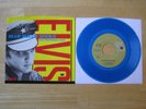 Elvis 45rpm record & Picture Sleeve, Blue Suede Shoes/Promised Land Blue Vinyl