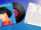 MIREILLE MATHIEU RARE JAPAN PROMO LABEL LP ''LA DEMOISELLE...''WITH OBI & INSERT