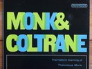 Thelonious Monk With John Coltrane - Bebop-Hard Bop Jazz Vinyl LP