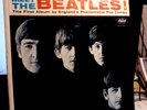 RARER RED TONE  Meet The Beatles - 1964 1 BMI Credit Labels T-2047 WOODY LENNON