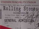 Rolling Stones - No Filter Cardiff Signed Autographed Ticket