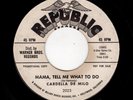 POPCORN/R & B-CARDELLA DE MILO-REPUBLIC 2023-MAMA, TELL ME WHAT TO DO/LIES