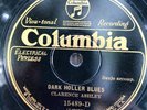 Columbia 15489 Clarence Ashley DARK HOLLER BLUES   78 rpm 1929 COUNTRY E+