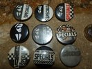 9 x VINTAGE THE SPECIALS BADGES 1970s 2 TWO TONE SKA MOD REVIVAL BADGE PINBACKS