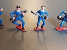 Beatles Original Vintage Plastic Figures Set Four cake topper memorabilia 1960's