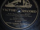 1905 Victor Coon 78 Record 'RUFUS RASTUS JOHNSON BROWN', Arthur Collins, VG+